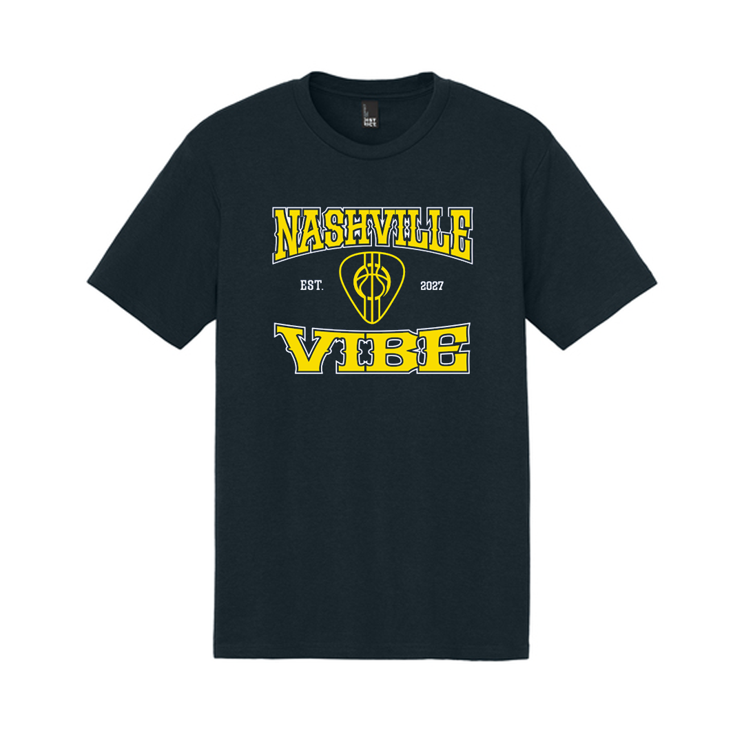 Nashville Vibe New Navy EST Pick Perfect Tri T-shirt