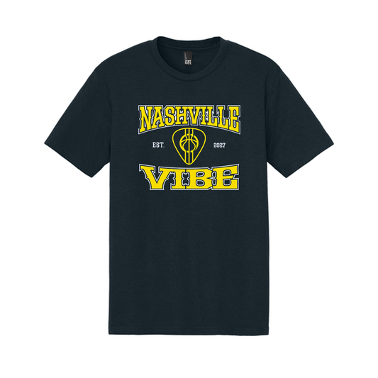 Nashville Vibe New Navy EST Pick Perfect Tri T-shirt
