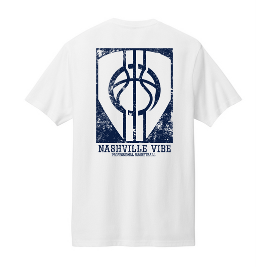 Nashville Vibe White Distressed Pic Ideal Jersey T-shirt