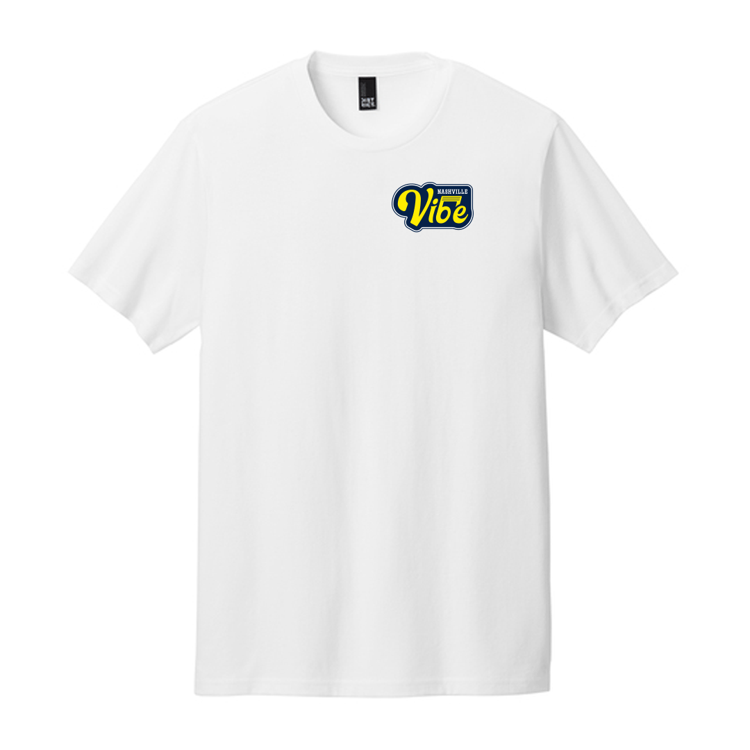Nashville Vibe White Distressed Pic Ideal Jersey T-shirt
