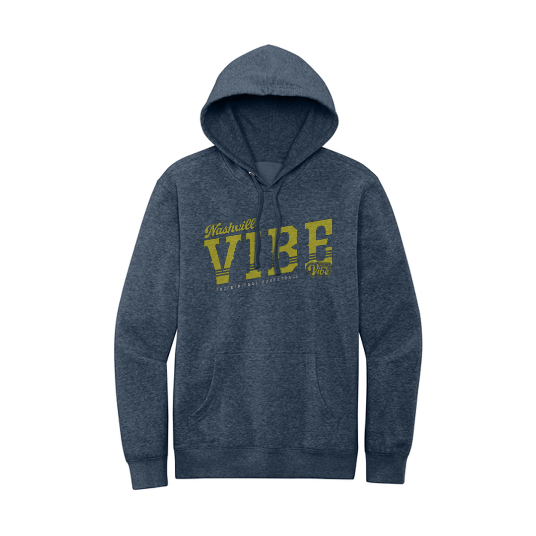 Nashville Vibe Heathered Navy Stringer V.I.T. Hoodie