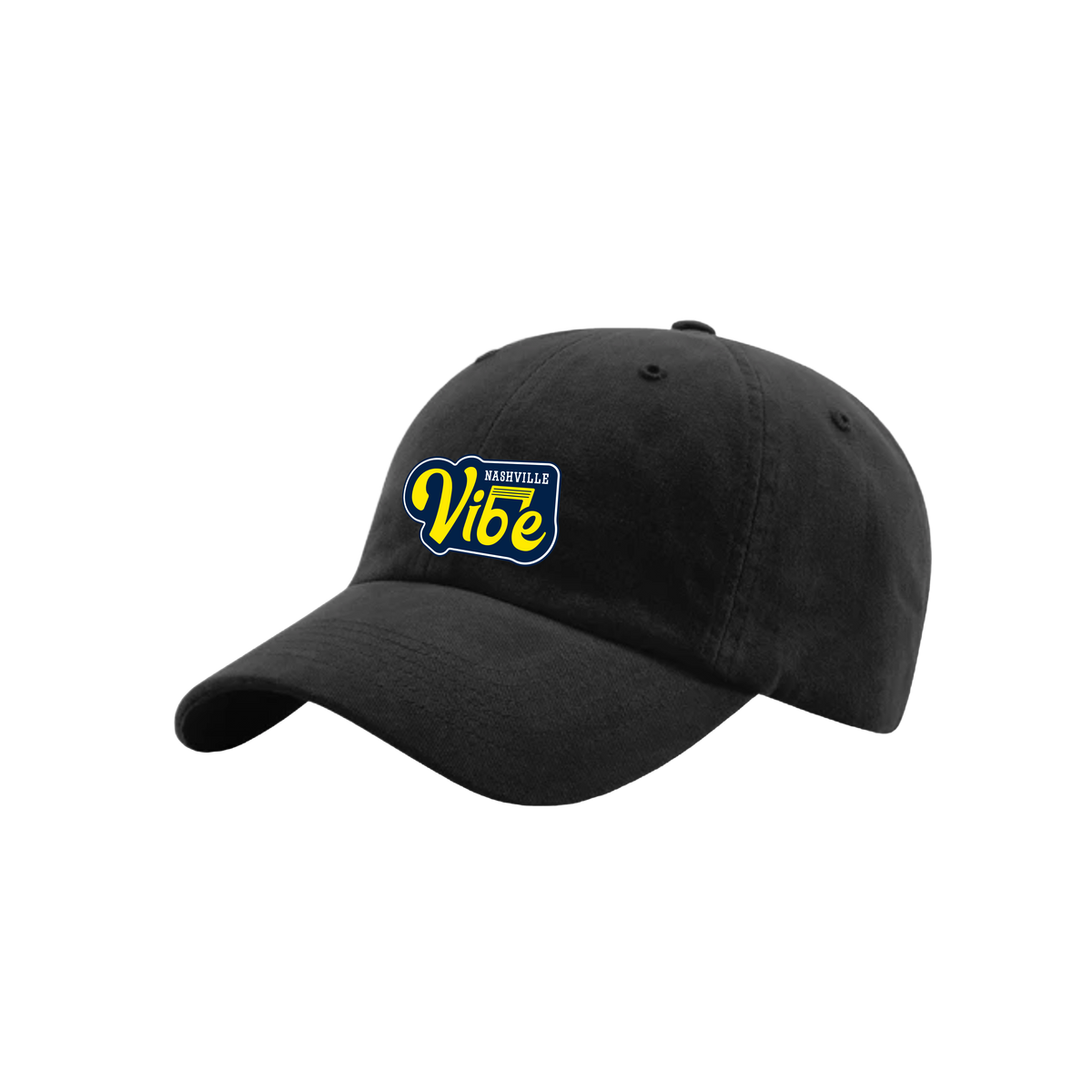 Nashville Vibe Richardson Primary logo Relaxed Brushed Twill in Black