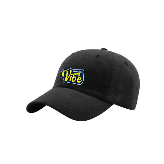 Nashville Vibe Richardson Primary logo Relaxed Brushed Twill in Black
