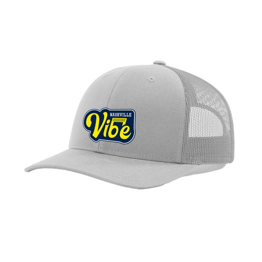 Nashville Vibe Richardson Primary logo Trucker in Gray